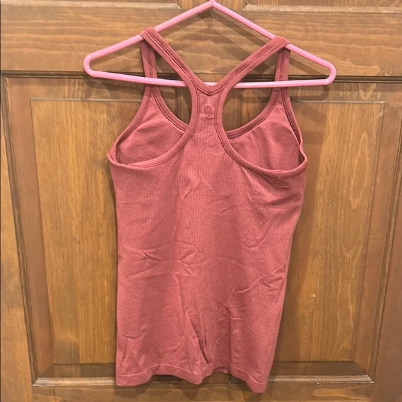 New Lululemon rust red sleeveless racerback tank padded 10 - Picture 4 of 10